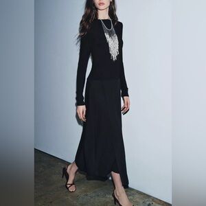 NWT ZARA ZW COLLECTION COMBINATION DRESS SIZE M